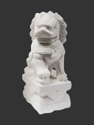 Foo Dogs with a smooth finish ( Pair ) / medium