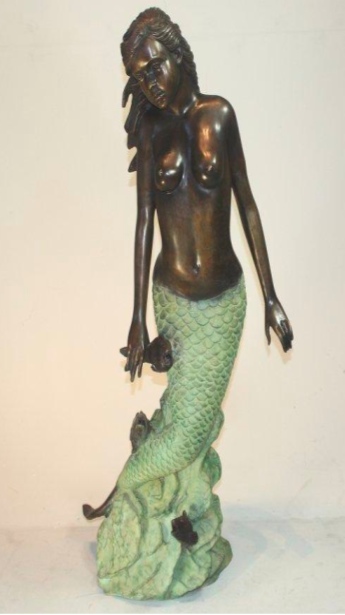 Bronze Mermaid Fountain