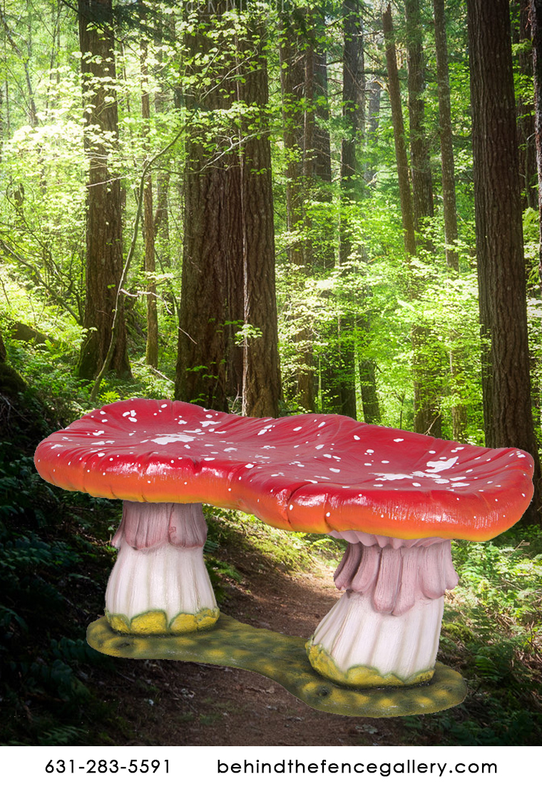 Mushroom Bench Garden Seat
