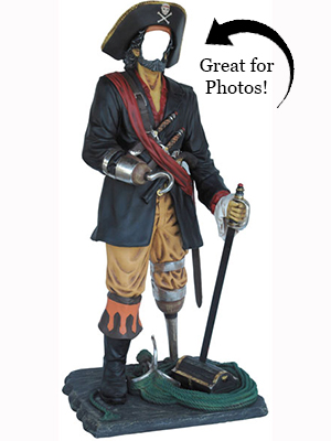 Faceless Pirate For Photo Opportunity - Click Image to Close