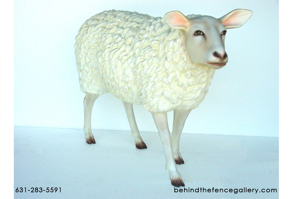 Realistic Sheep Statue