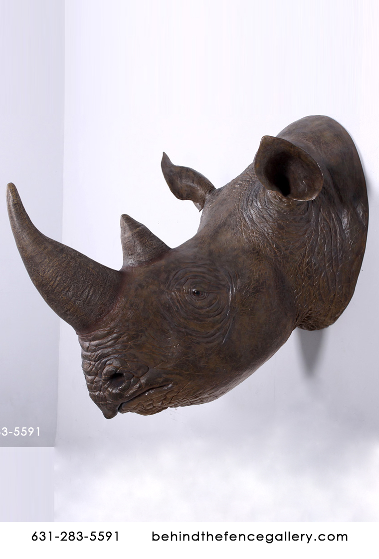 Rhinoceros Head Wall Mount
