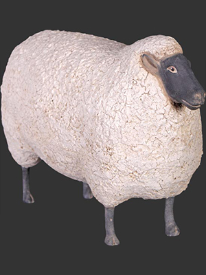 Sheep Statue Small Farm Animal Prop