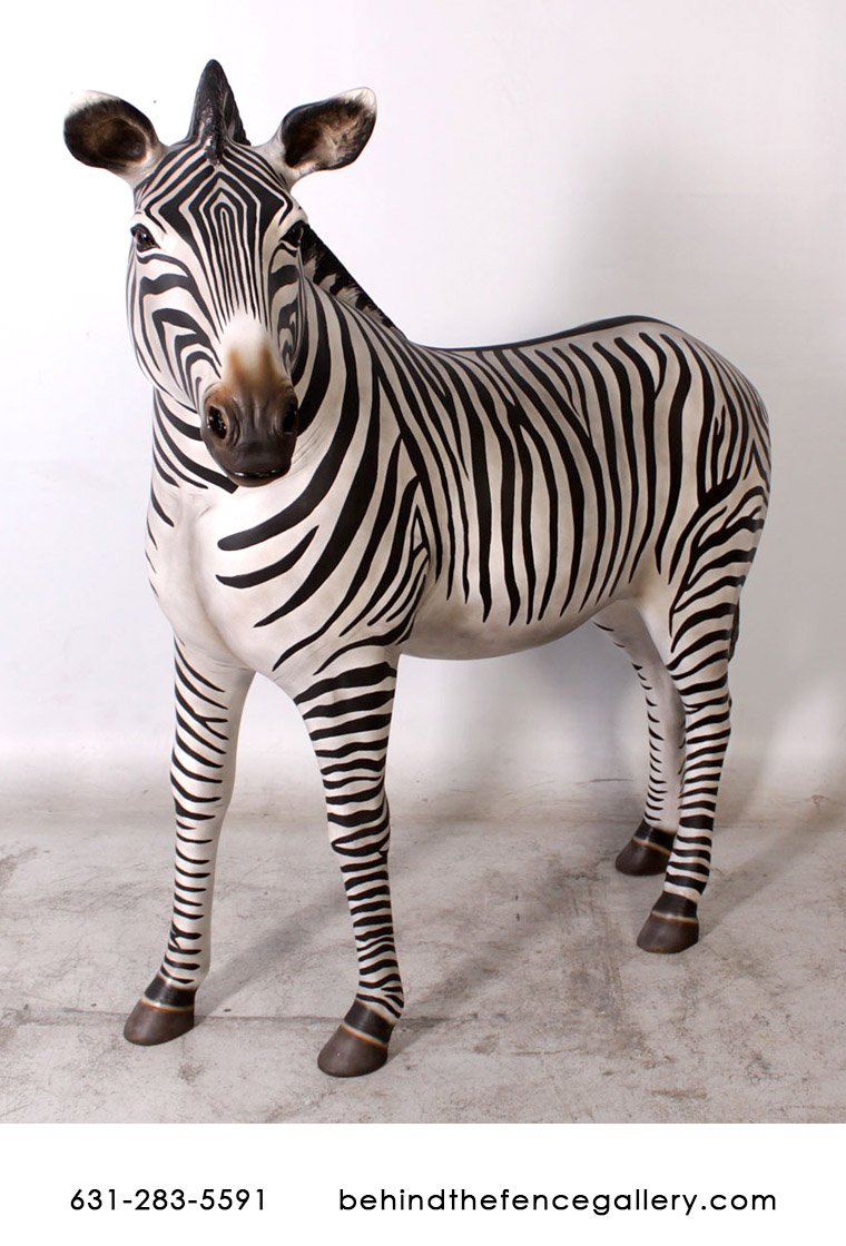 Life-size Zebra Statue