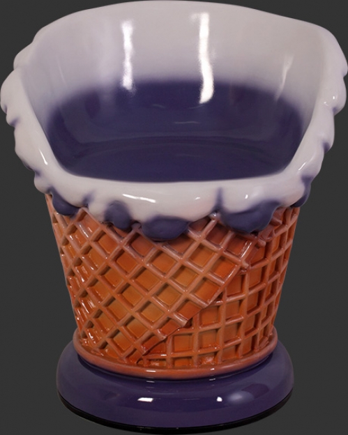 Fiberglass Grape Flavor Ice Cream Chair - Click Image to Close