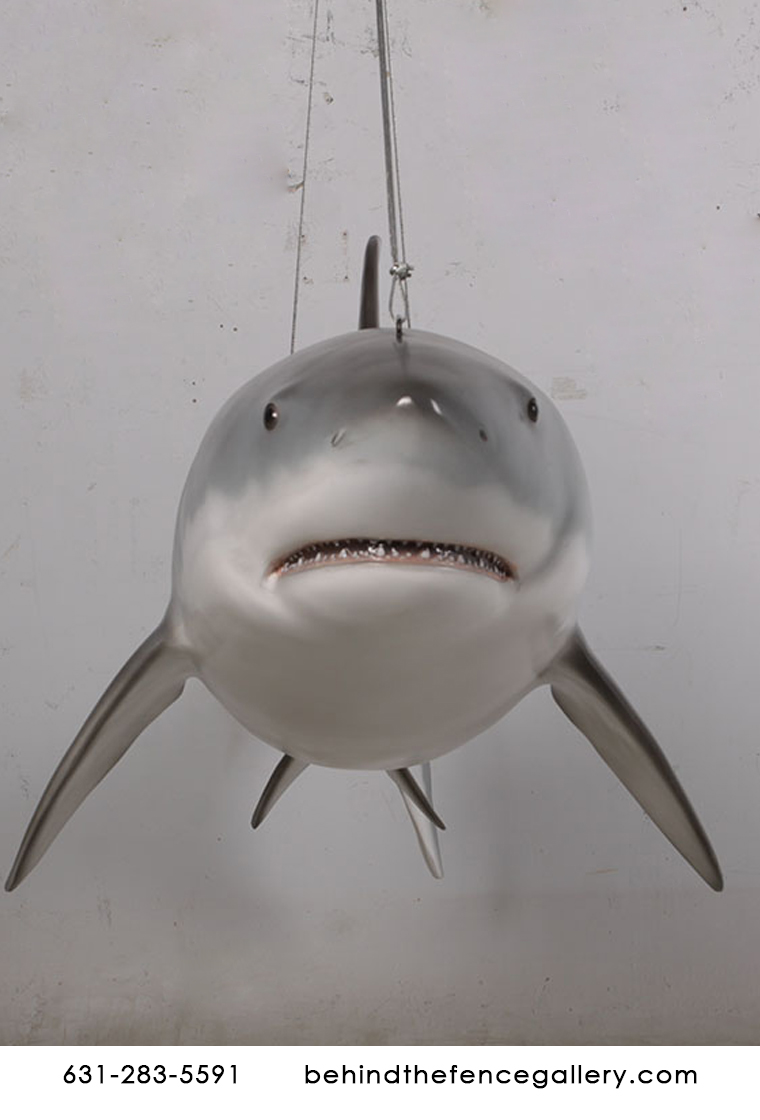 Hanging Great White Shark Statue Hanging Great White Shark Statue [SEA190019H] 599.99 Life