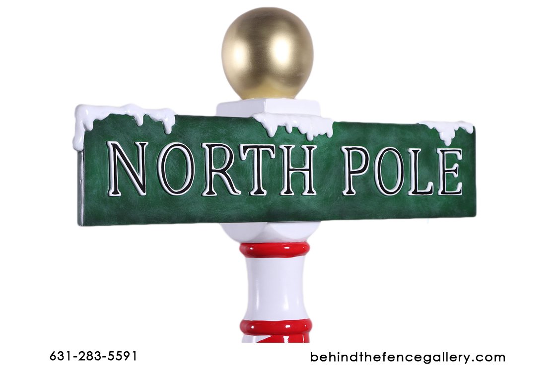 North Pole Sign Statue