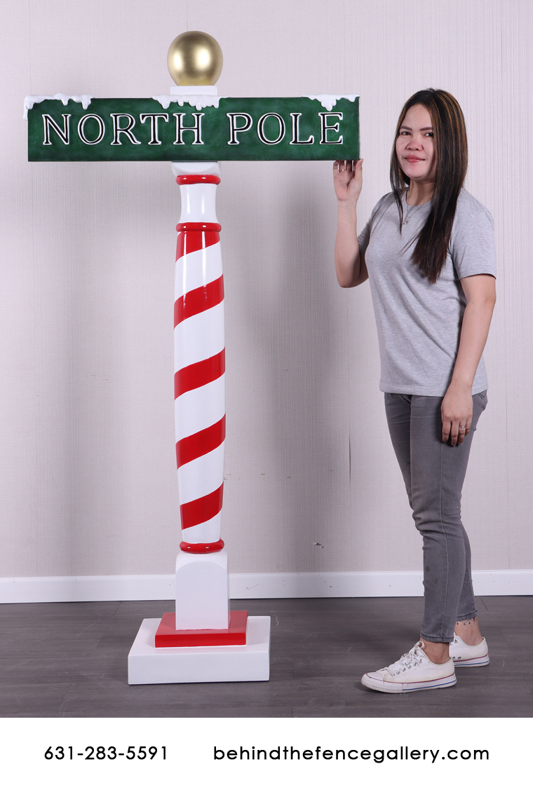 North Pole Sign Statue