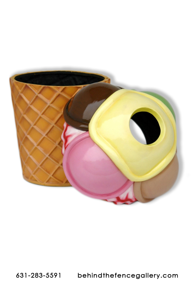 Ice Cream Garbage Bin