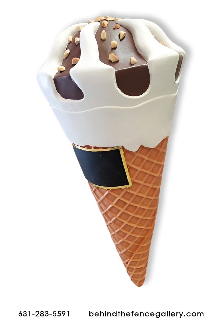 Ice Cream Cone with Almonds - Wall Mounted
