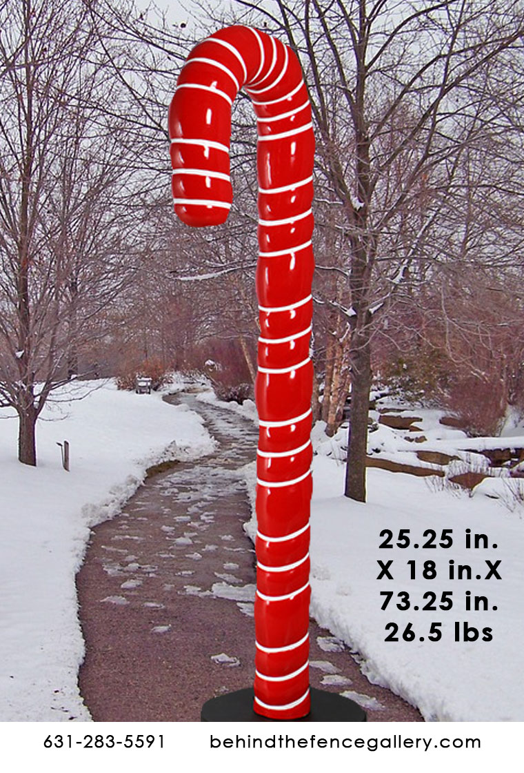 6 ft. Candy Cane with base