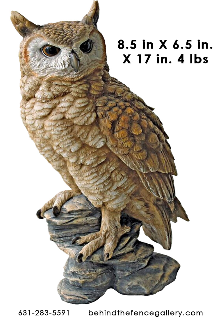 Perching Owl Statue Perching Owl Statue [QM2334000-US] - $79.99 : Life ...