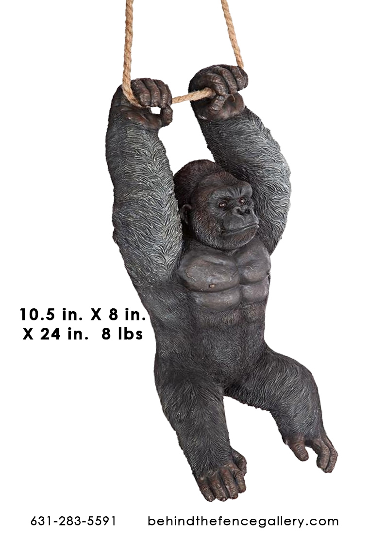 large resin gorilla statue