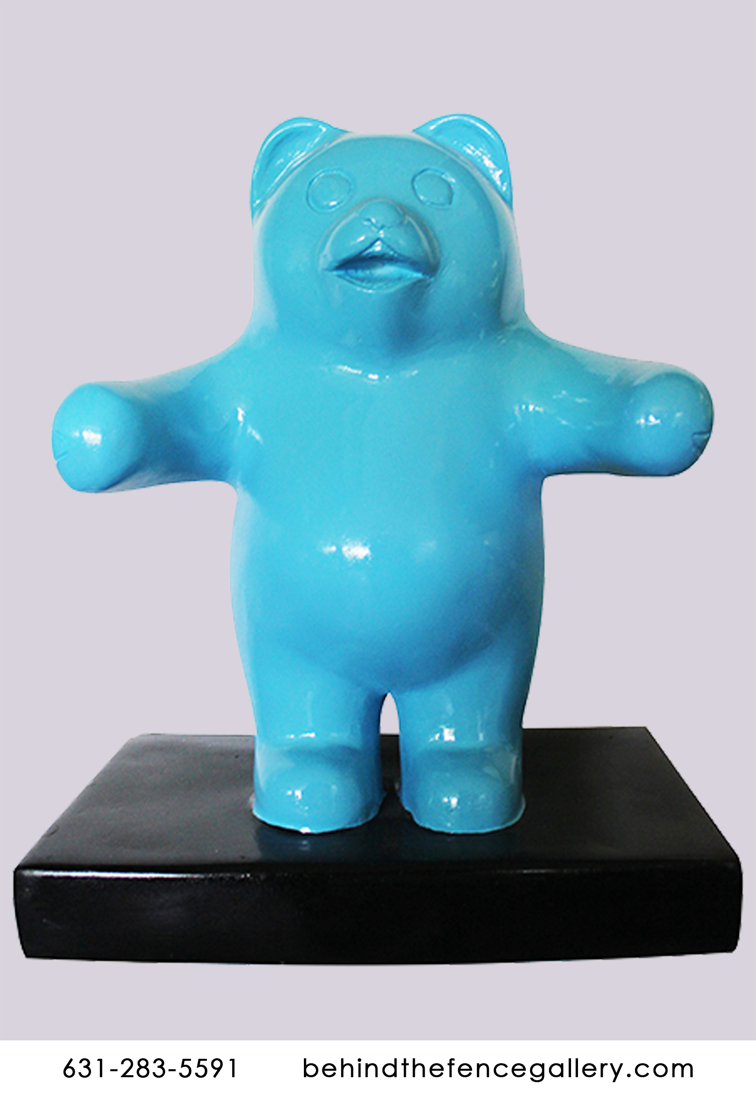 Gummy Bear Mini Blue Wall Hanging Statue