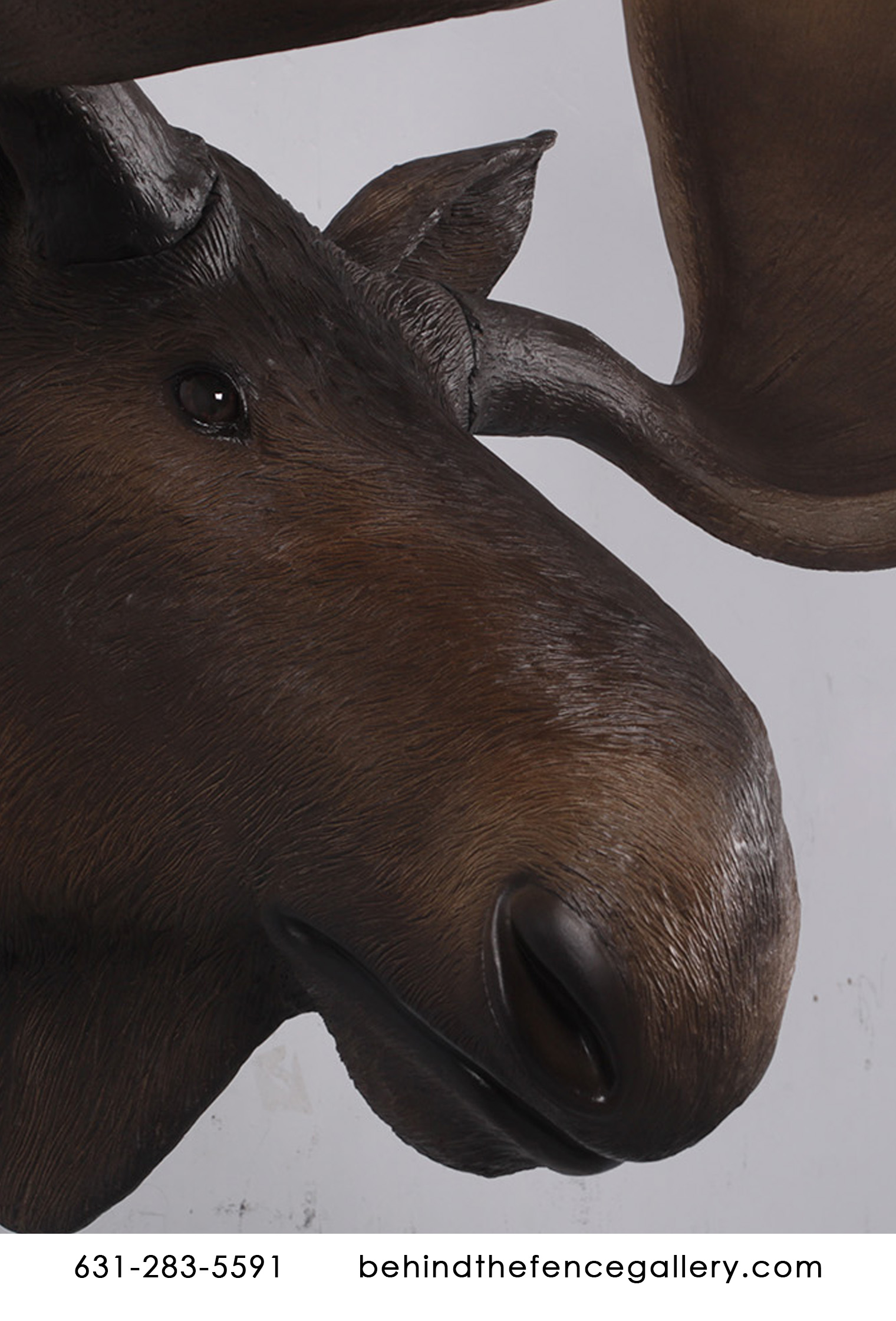 toy moose head wall mount