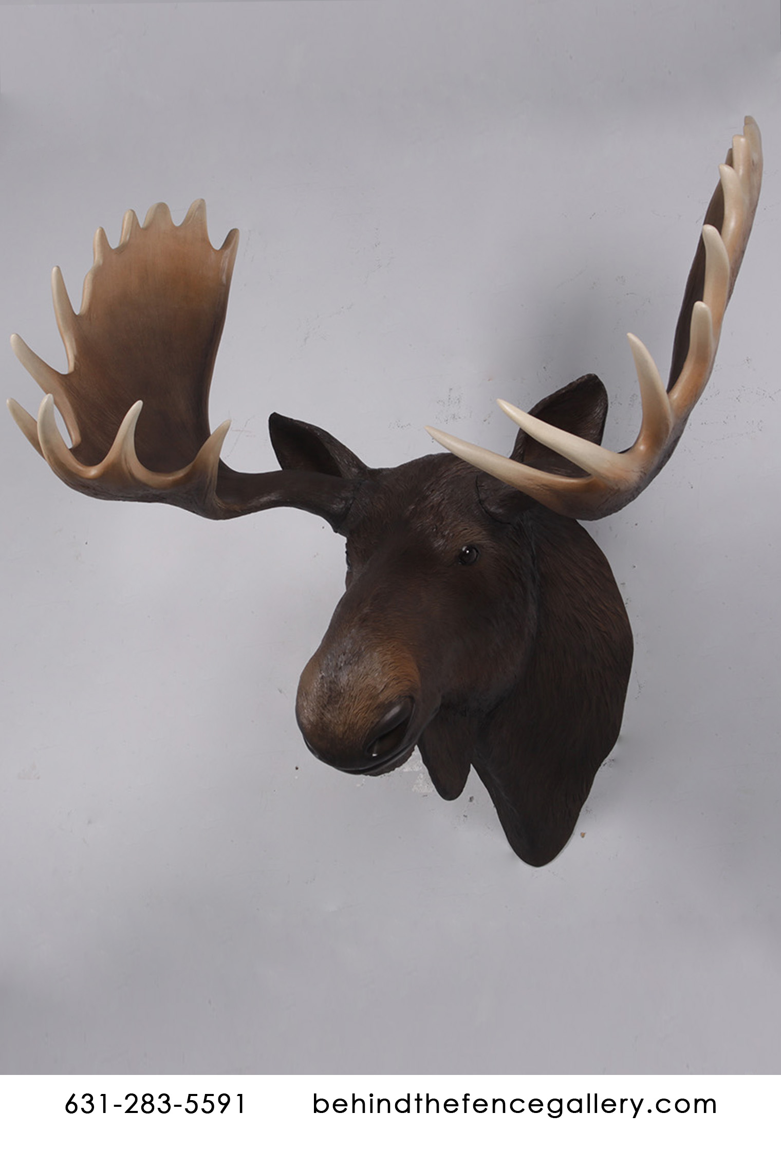 toy moose head wall mount