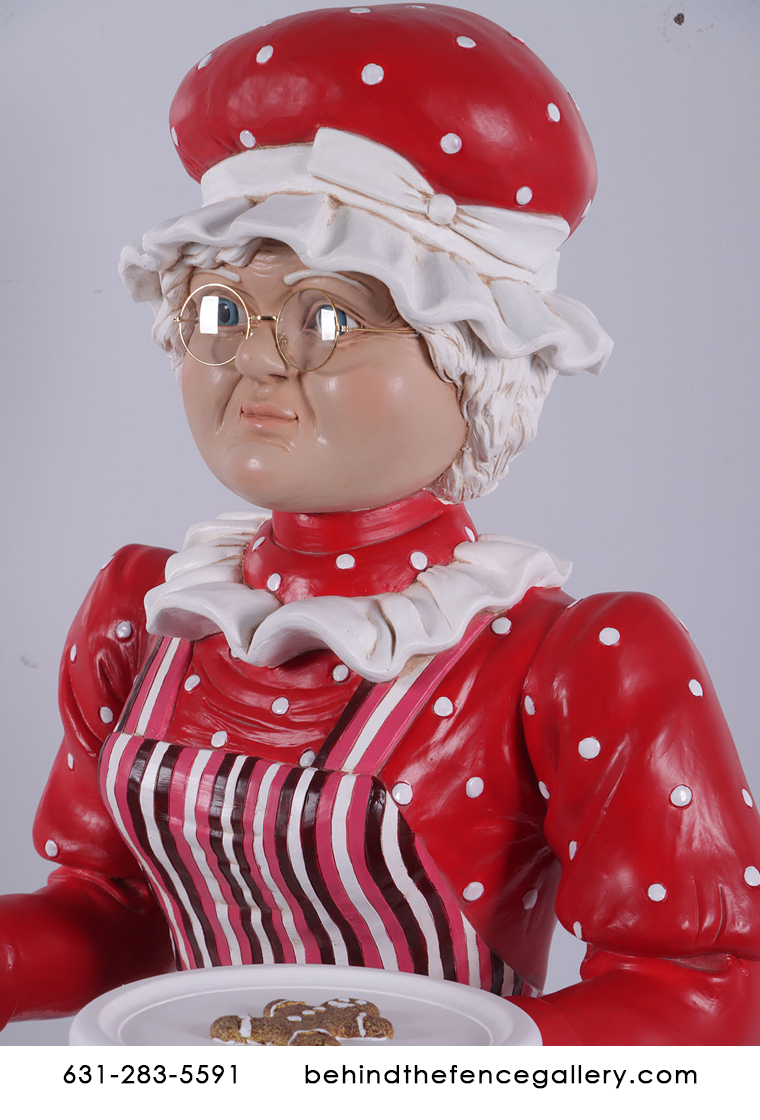 Mrs. Claus Life Size Christmas Statue Mrs. Claus Life Size