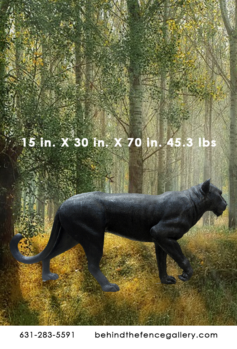 life size panther statue