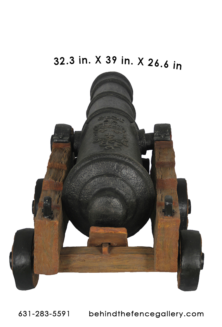 Cannon with Base [R061-PG] - $799.99 : Life size statues, Life Size Statues