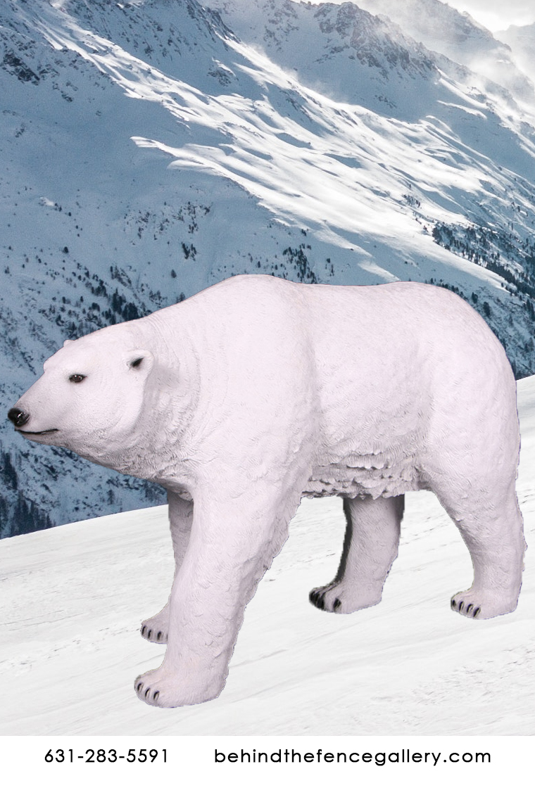 Polar Bear Statue - Click Image to Close