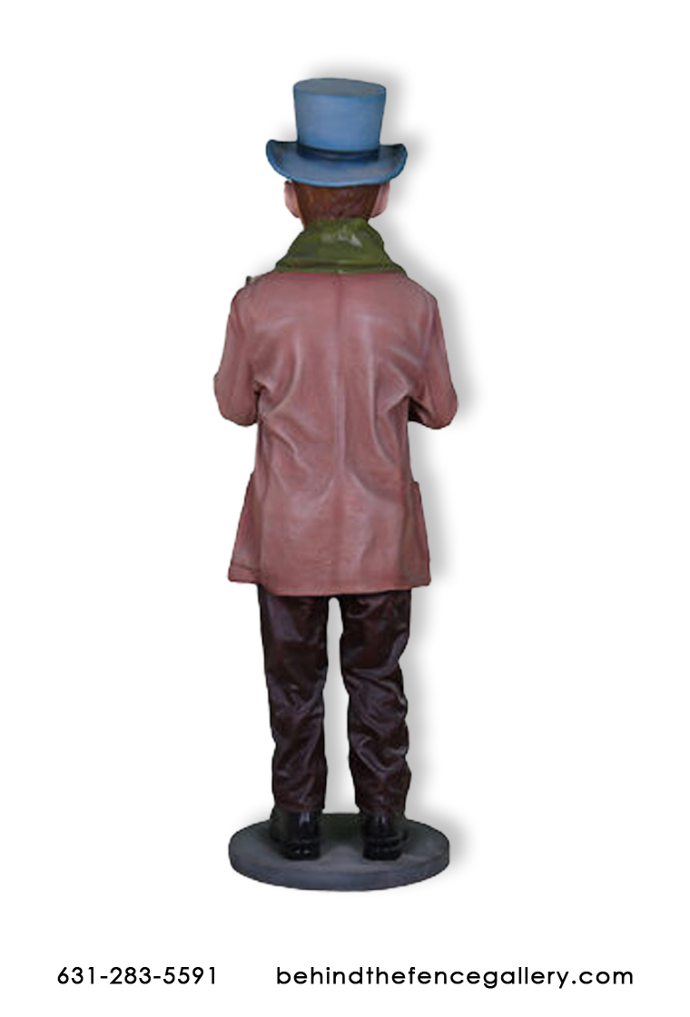 Christmas Caroler Boy Statue