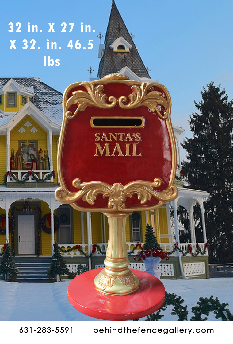 Santa's Mailbox (Red/Gold)