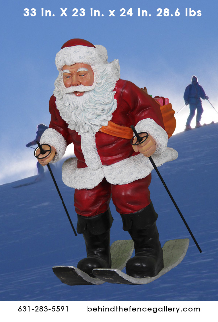 Skiing Santa - Click Image to Close