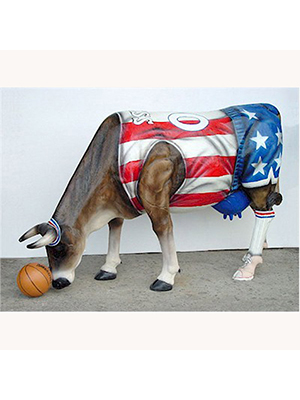 Basketball Cow (with or without Horns)