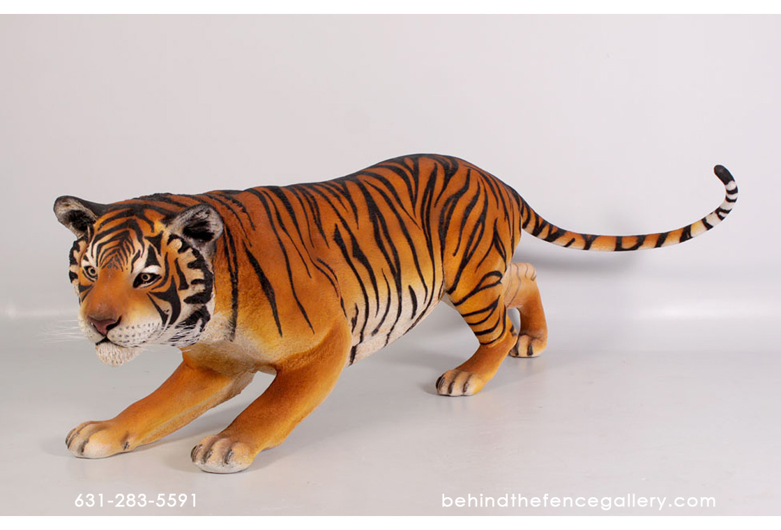 Tiger Statue Bengal Safari Theme Prop