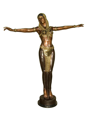 Bronze Costumed Dancer - Click Image to Close