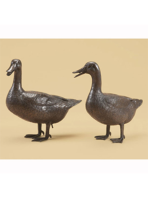 Bronze Duck Pair