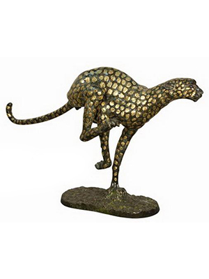 Bronze Leopard Statues - Click Image to Close
