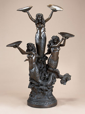 Bronze Mermaid Fountain - Click Image to Close