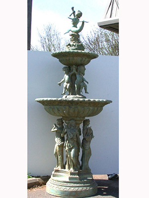 Bronze 4 Ladies Musical Fountain - Click Image to Close