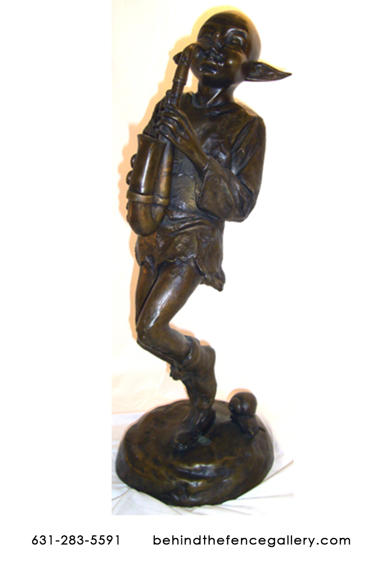 Bronze Playing Man - Click Image to Close