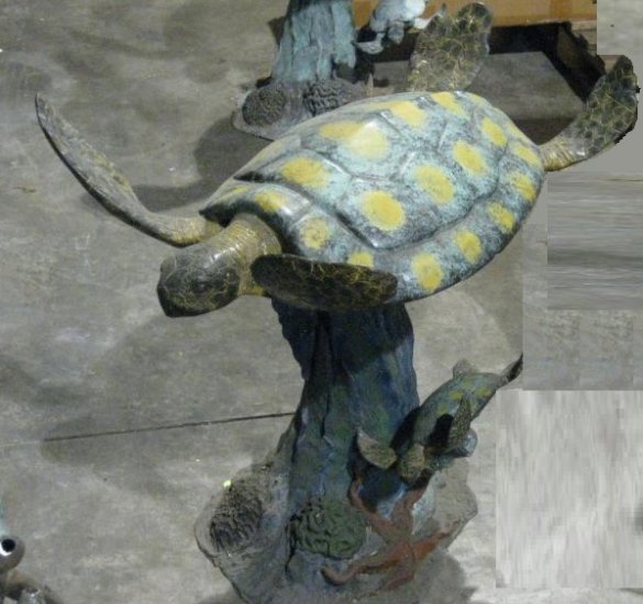 Bronze Turtle Table Base
