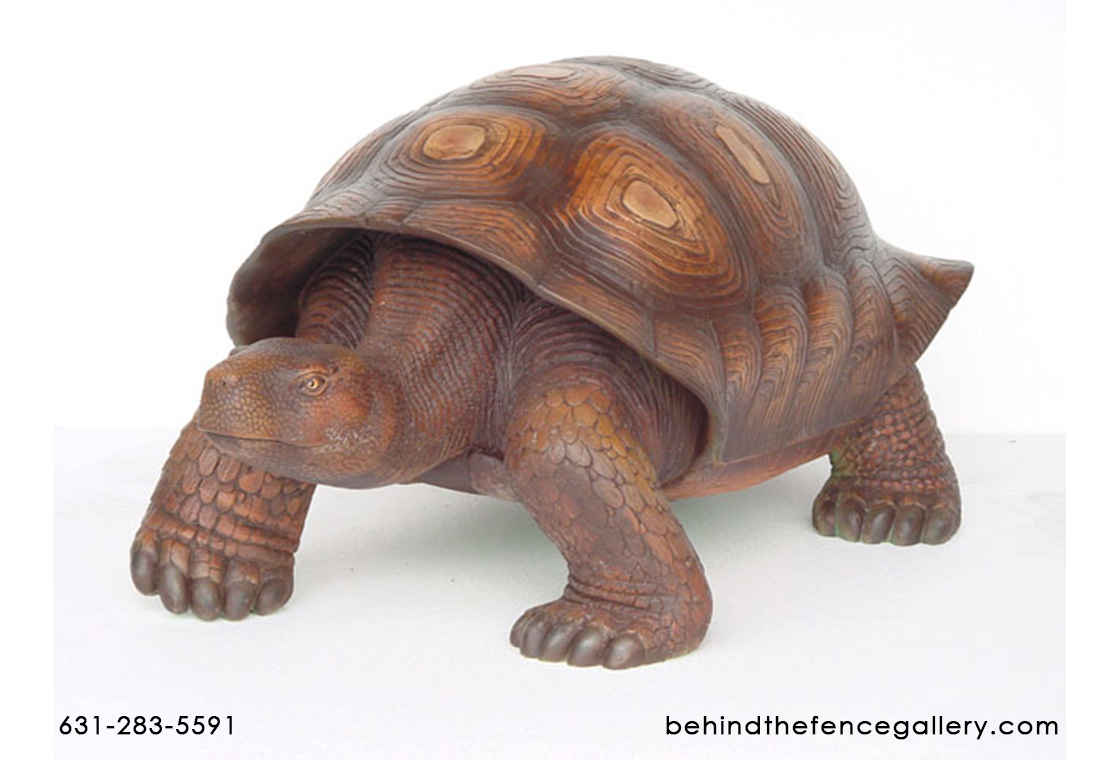 Brown Turtle / Tortoise Statue - Click Image to Close