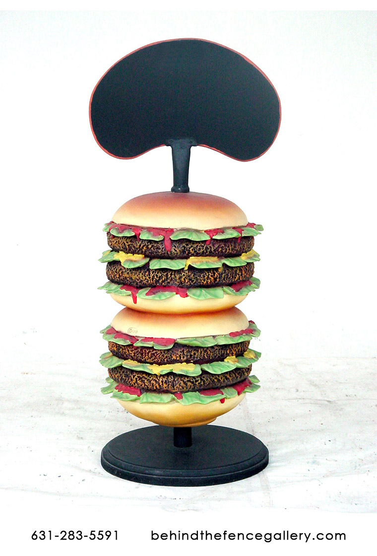 Hamburger Stand with Menu Sign - Click Image to Close