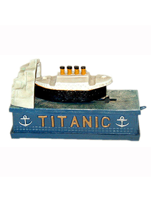 Cast Iron Mechanical Titanic Bank