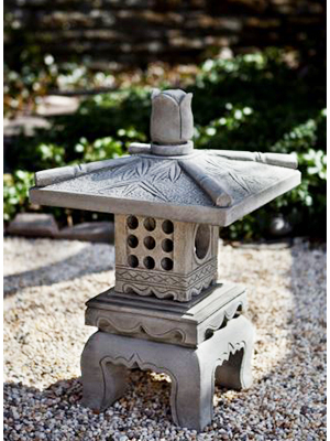 Bamboo Pagoda Cast Stone - Click Image to Close