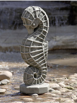 Cast Stone Seahorse