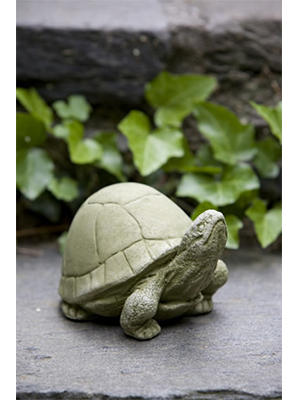 Box Turtle Statue Cast Stone Garden Sculpture - Click Image to Close