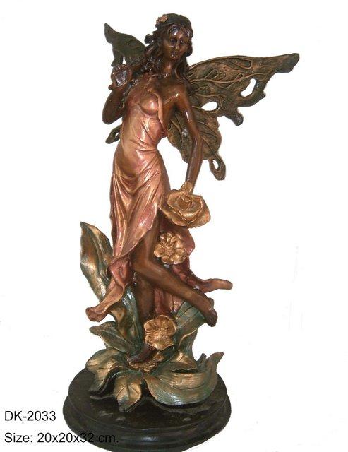 Butterfly Lady with Marble Base - Click Image to Close