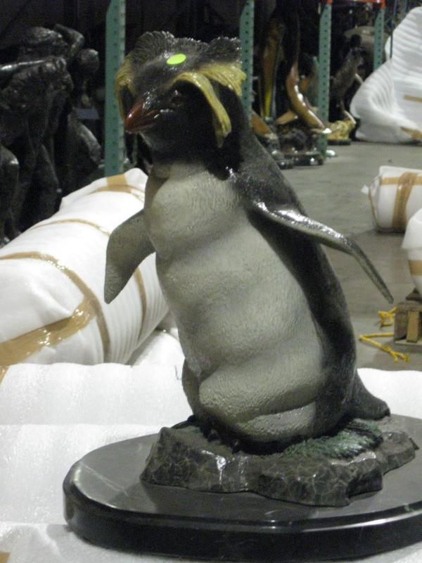 King Penguin with Marble Base - Click Image to Close