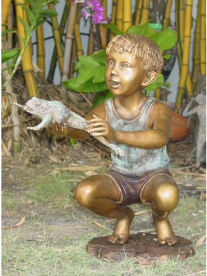 Boy with Frog