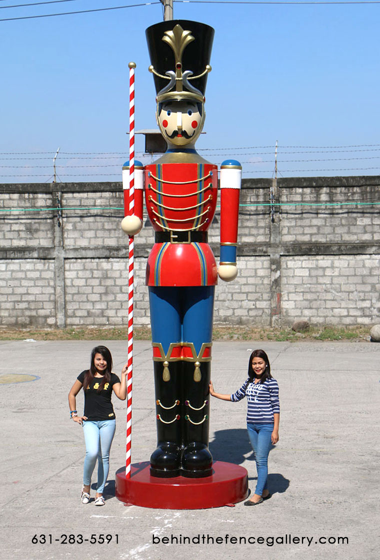 Toy Soldier Statue with Baton 16 Ft. - Click Image to Close