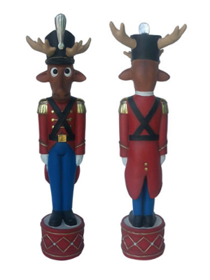 4 FT. Christmas Funny Reindeer Toy Soldier