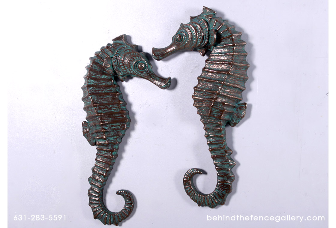 Seahorse 24" (Set of 2) in Bronze Finish
