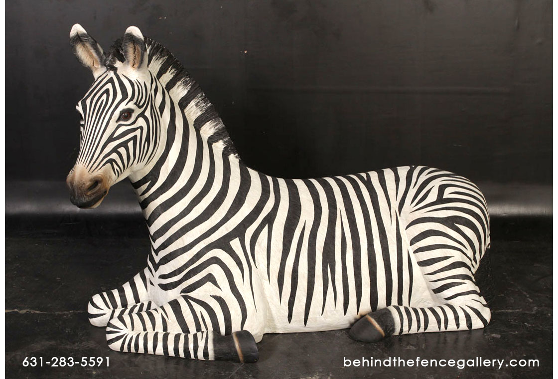Zebra Resting Statue