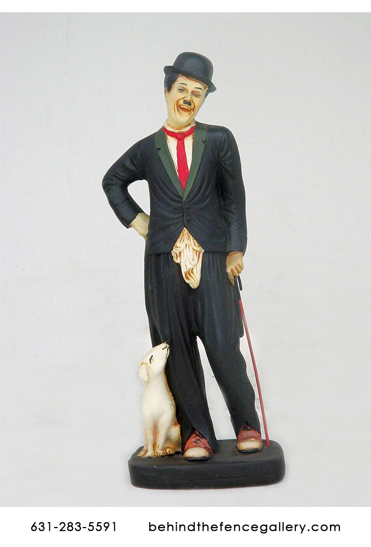 Charlie Chaplin with Dog Statue